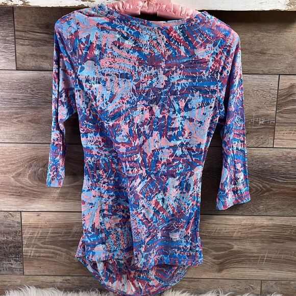 BAY STUDIO Women’s Scoop Neck Sequins Trim Top Lightweight Summer Petite Medium - Picture 5 of 5